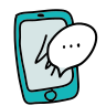 icons8 phone message 96